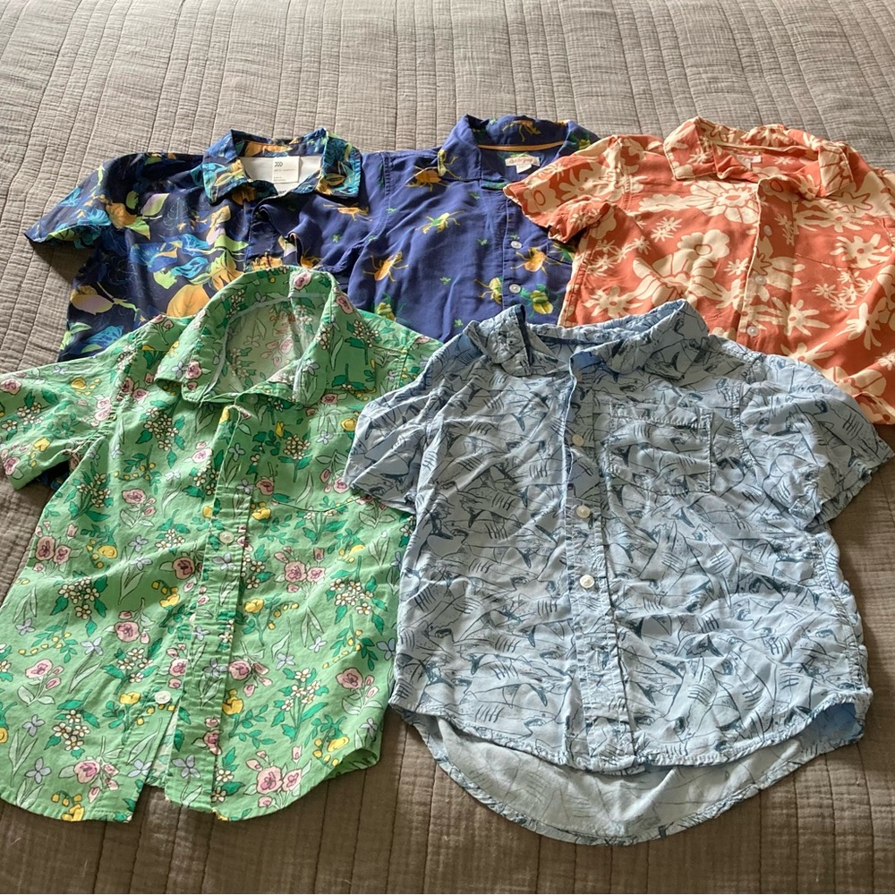 Boys Size S 6/7 Button Down Short Sleeve Shirts